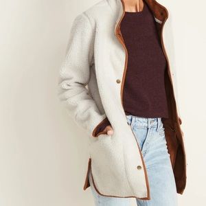 NWT Old Navy Sherpa Coat - Size XS